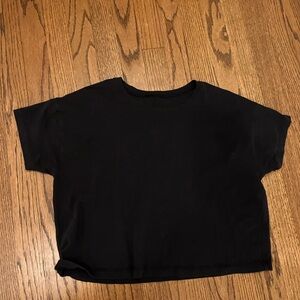 Black Cropped T-Shirt